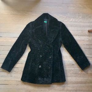 Faux lambs wool winter coat